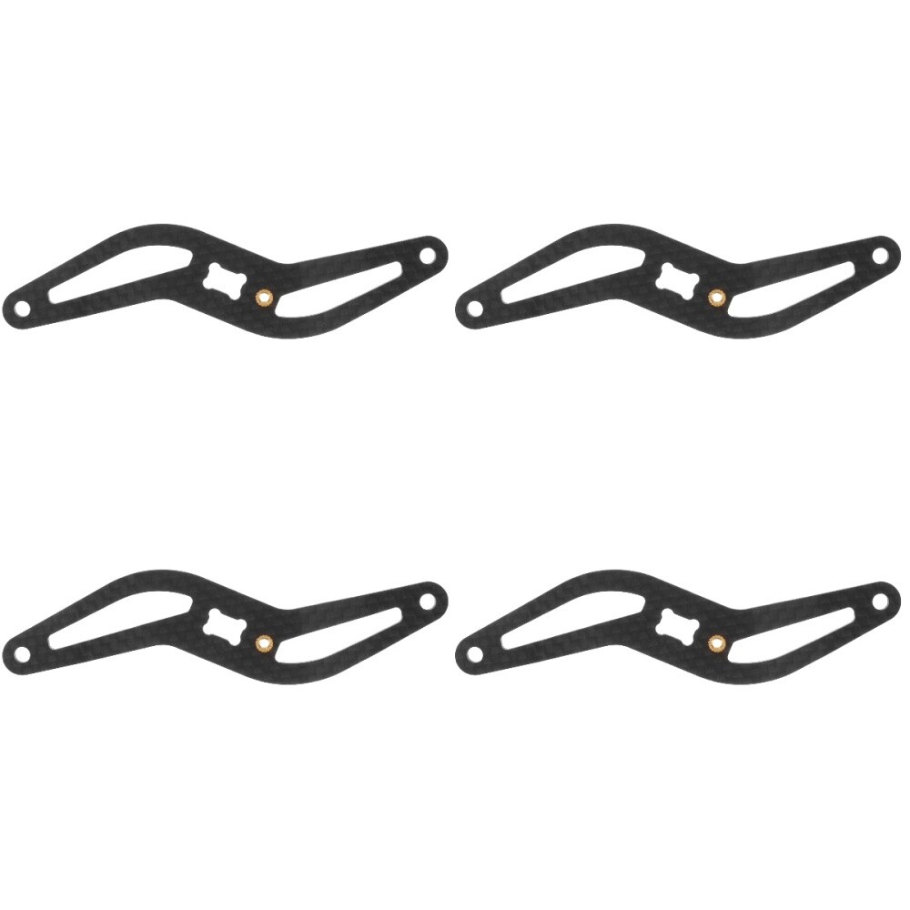 Set of 4 Trout Reel Handle Grips Carbon Fiber Rocker Arm Accessories