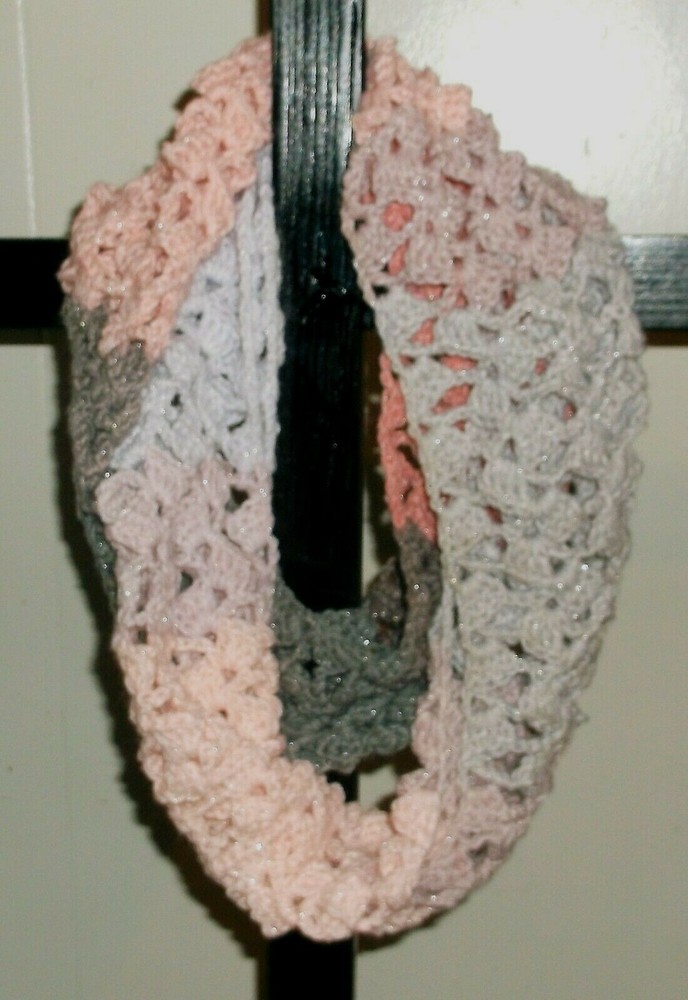 Seasonal Infinity Loop Scarf Soft Crochet-image