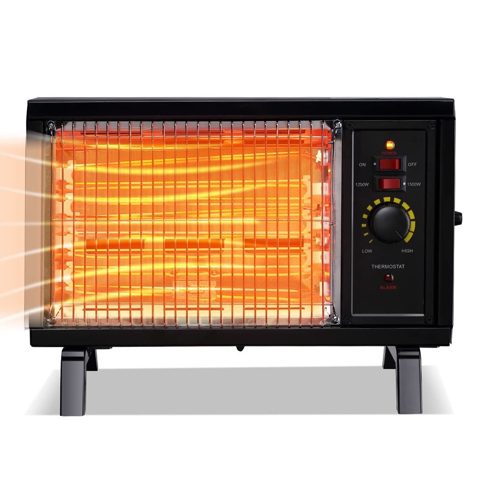 ETL Portable Radiant Heater, 1250W/1500W Space Heater for Indoor Use, Rapid H...