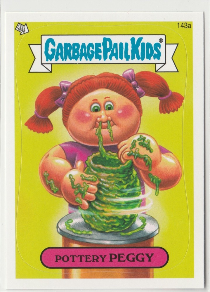 Vintage Pottery Peggy #143a Garbage Pail Kids GPK 2013 Series 3 BNS3 Card
