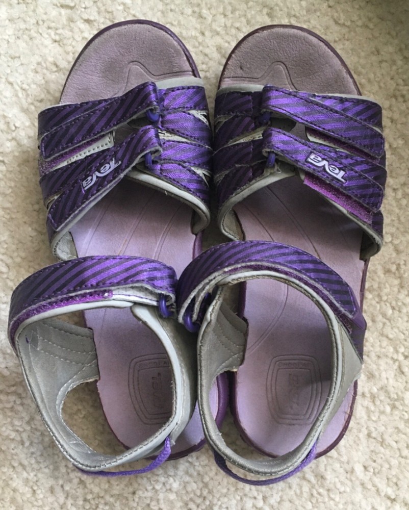 Teva Kids Tirra Hiking Sandals Purple Strappy Size 2? used read