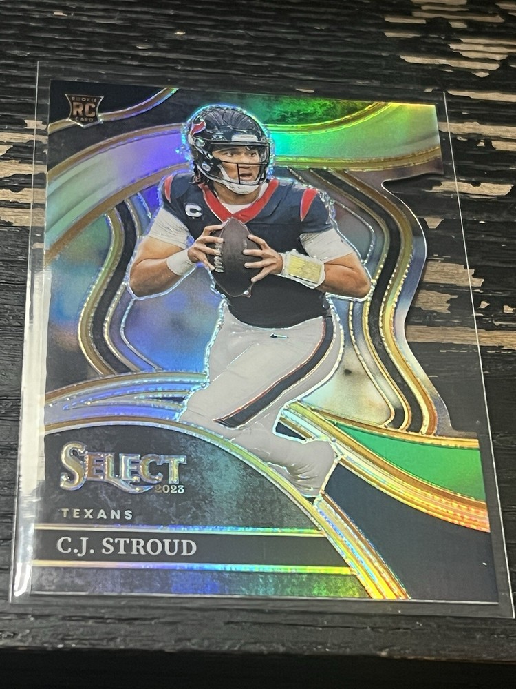 2023 select club level green black die cut cj stroud #289 rookie card