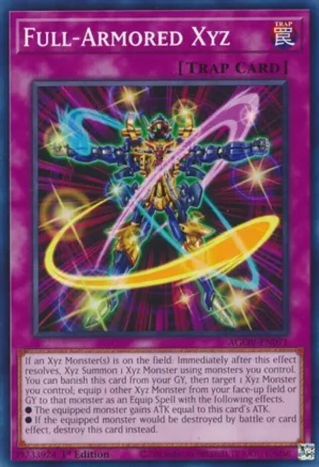 Full-Armored Xyz AGOV-EN071 Common 1st Edition Near Mint Card