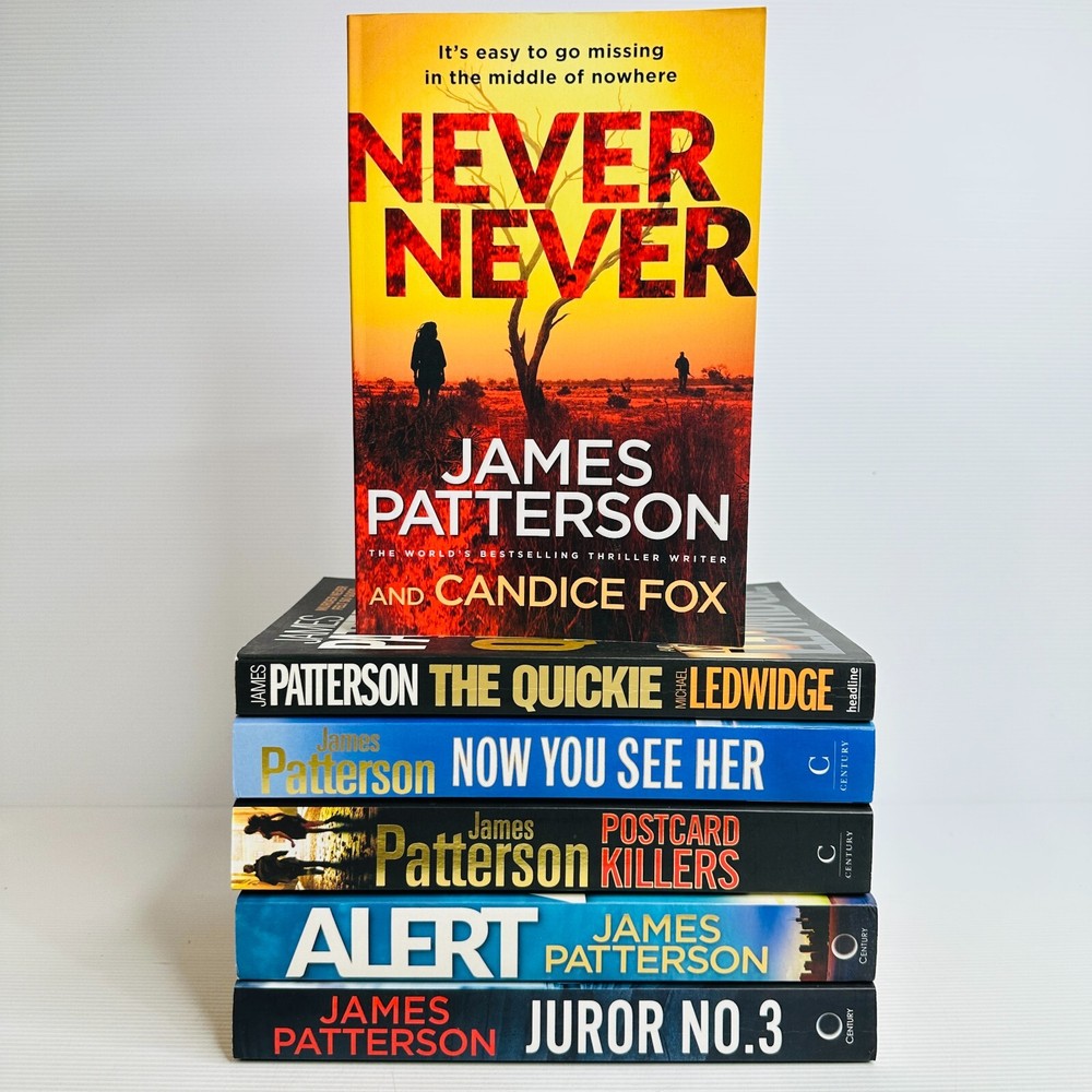 6 x James Patterson Book Bulk Bundle - Crime Thriller Detective - Paperback Lot