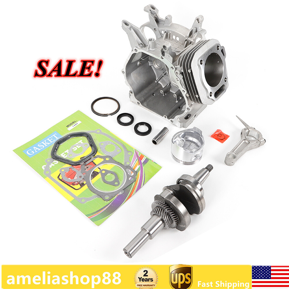 Engine Block Rebuild Connecting Rod Piston Gear Crankshaft For Honda GX390 13HP