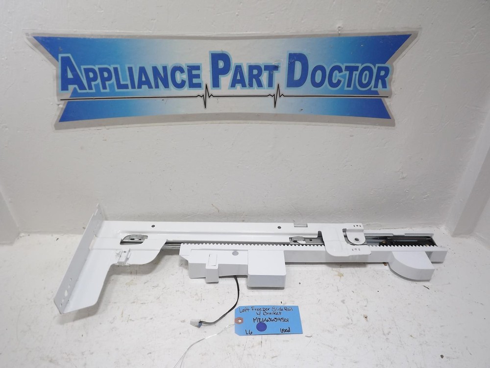 LG Refrigerator MEG63659501 Left Freezer Drawer Slide Rail w/Bracket Used