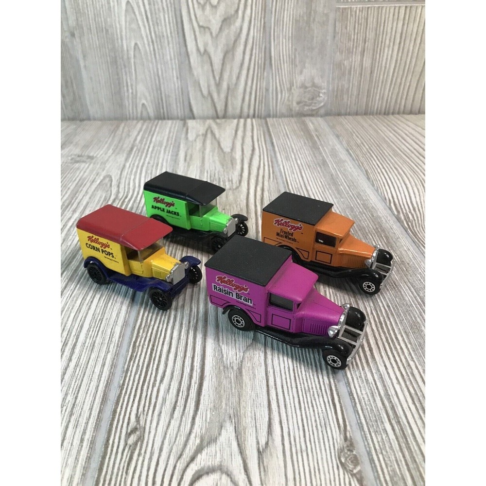 Matchbox Kellogg’s Cereal Diecast Cars Ford Model A and Model T Vintage Lot Of 4
