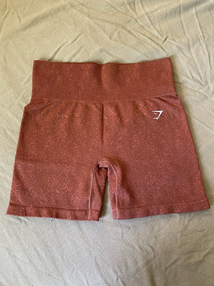 Gymshark Adapt Fleck Seamless Shorts Copper Brown / Terracotta Orange - Medium
