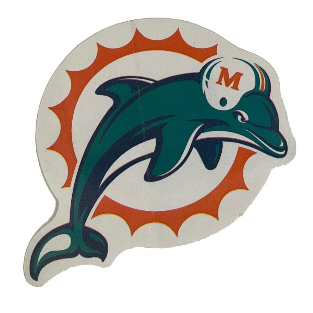 Miami Dolphins Logo Vinyl Sticker Decal NFL