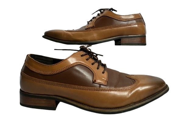 Faranzi Brown Oxford Dress Shoe Men 10.5