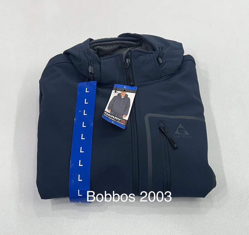 Gerry Men’s Softshell Jacket, Blue, Size L
