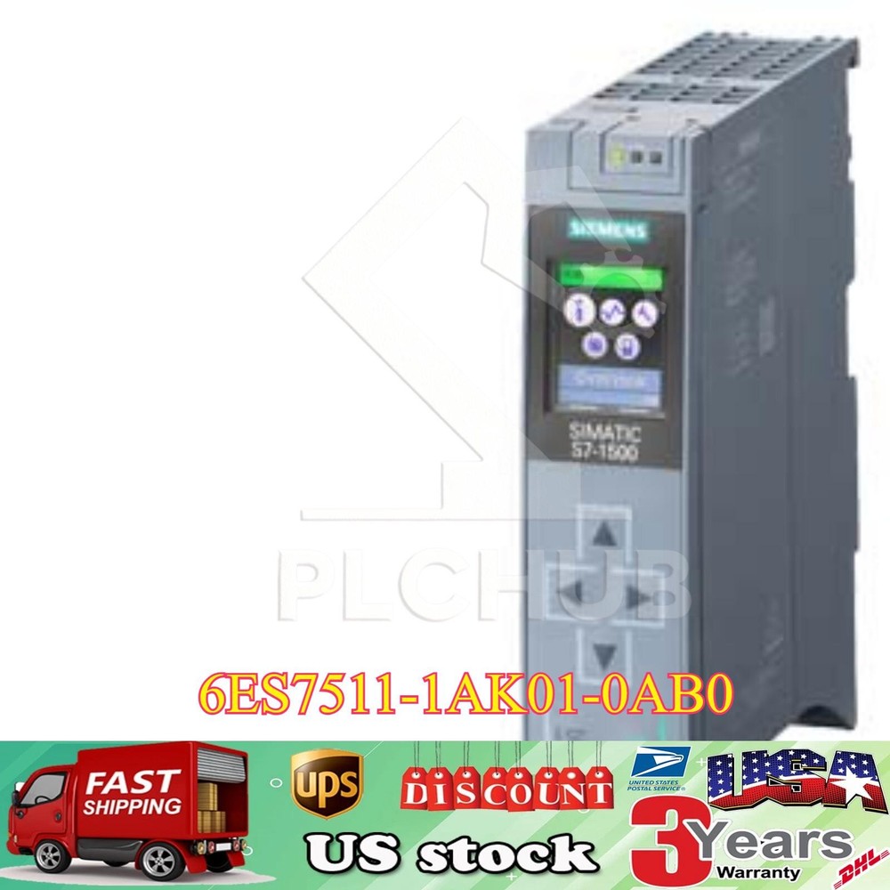 New Siemens S7-1500 CPU 1511-1 PN 6ES7 511-1AK01-0AB0 6ES7511-1AK01-0AB0