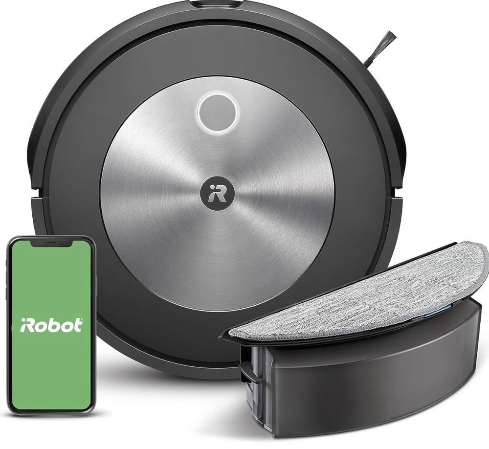iRobot Roomba j5+ Combo Robot Vacuum and Mop with Smart Mapping and Self-Emptying