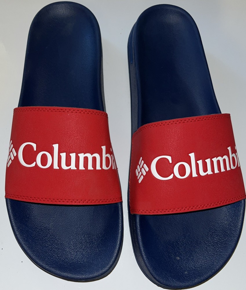 Columbia Men's Tidal Ray PFG Slide Sandals Size 13 Black Red White
