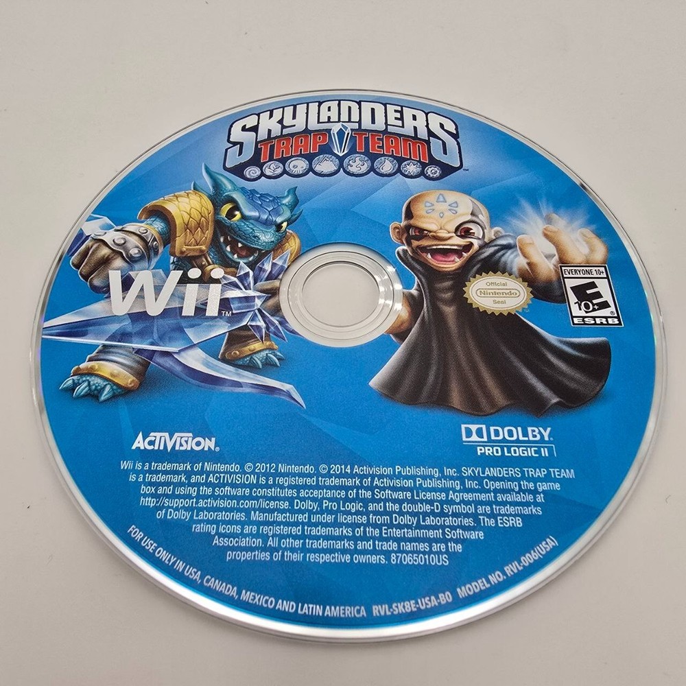 Skylanders: Trap Team Nintendo Wii Disc Only Tested