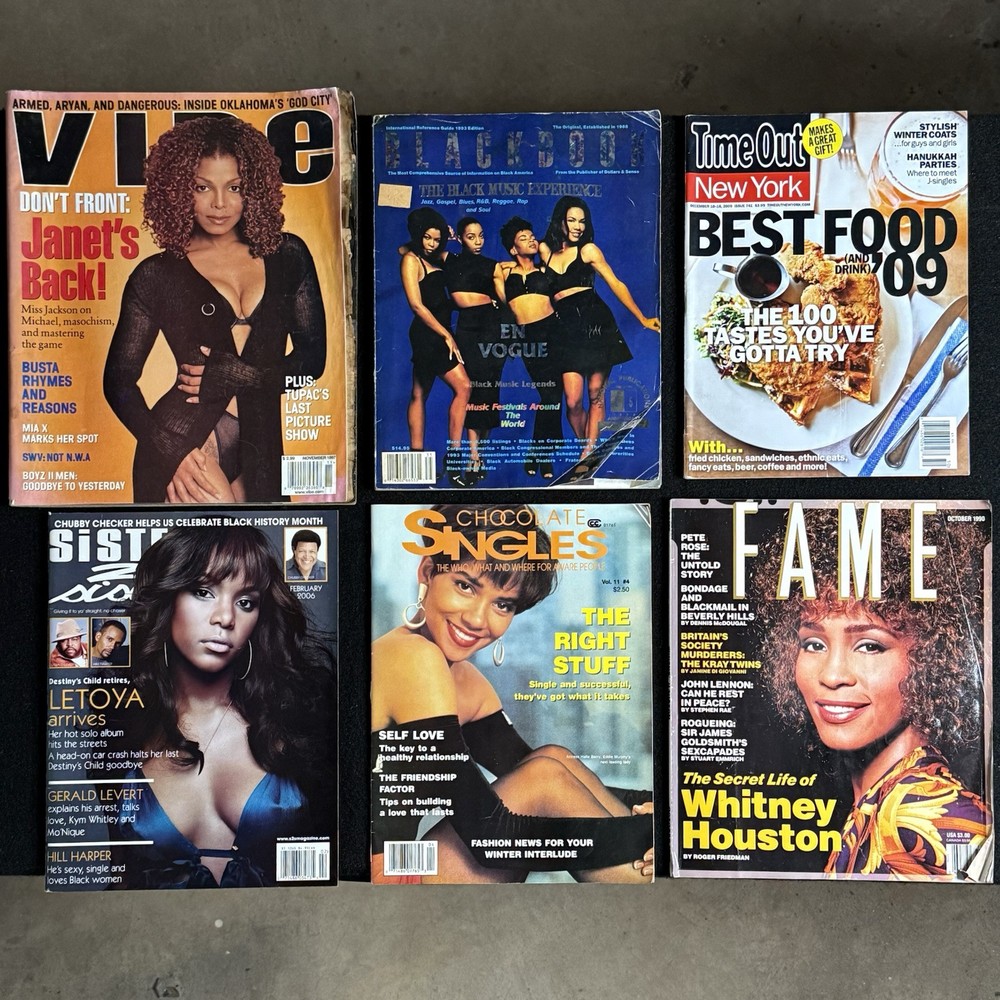 Lot of 6 Vintage Women’s Pop Culture & Music Magazines
