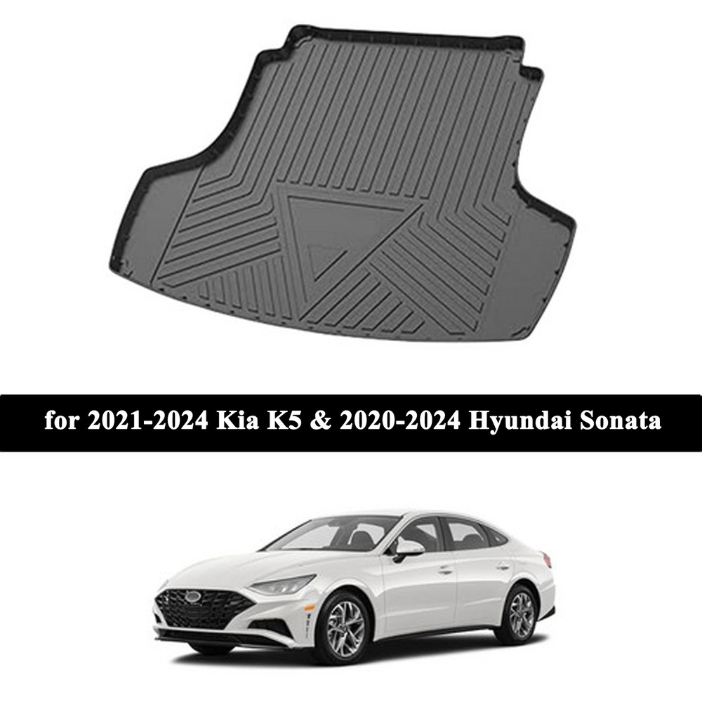 TPO Cargo Trunk Liner Floor Cover Mat Carpet fit for 2020-2024 Hyundai Sonata