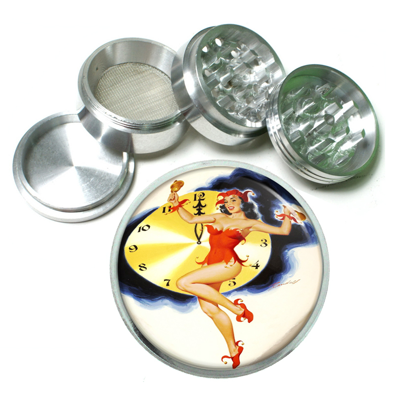 Vintage New Years Eve D12 Aluminum Herb Grinder 2.5