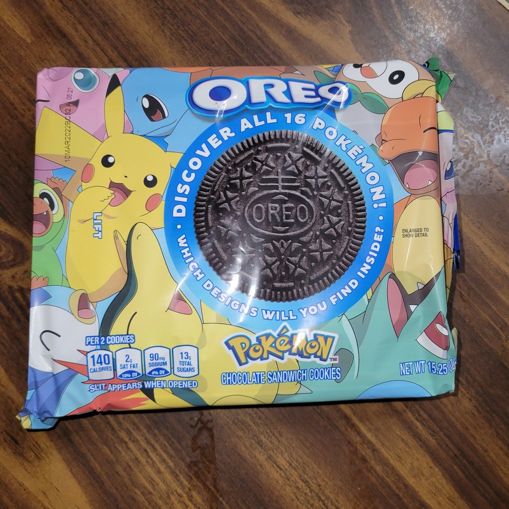 Limited Time Edition Pokemon Oreos NEW SEALED-image