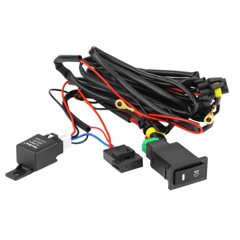 12V Universal Car Fog Light Switch Wiring Harness for relay Kit