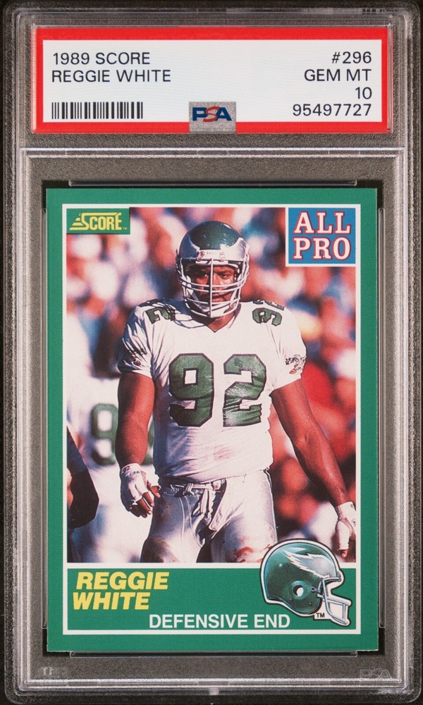 1989 Score #296 Reggie White PSA 10 HOF Eagles Packers
