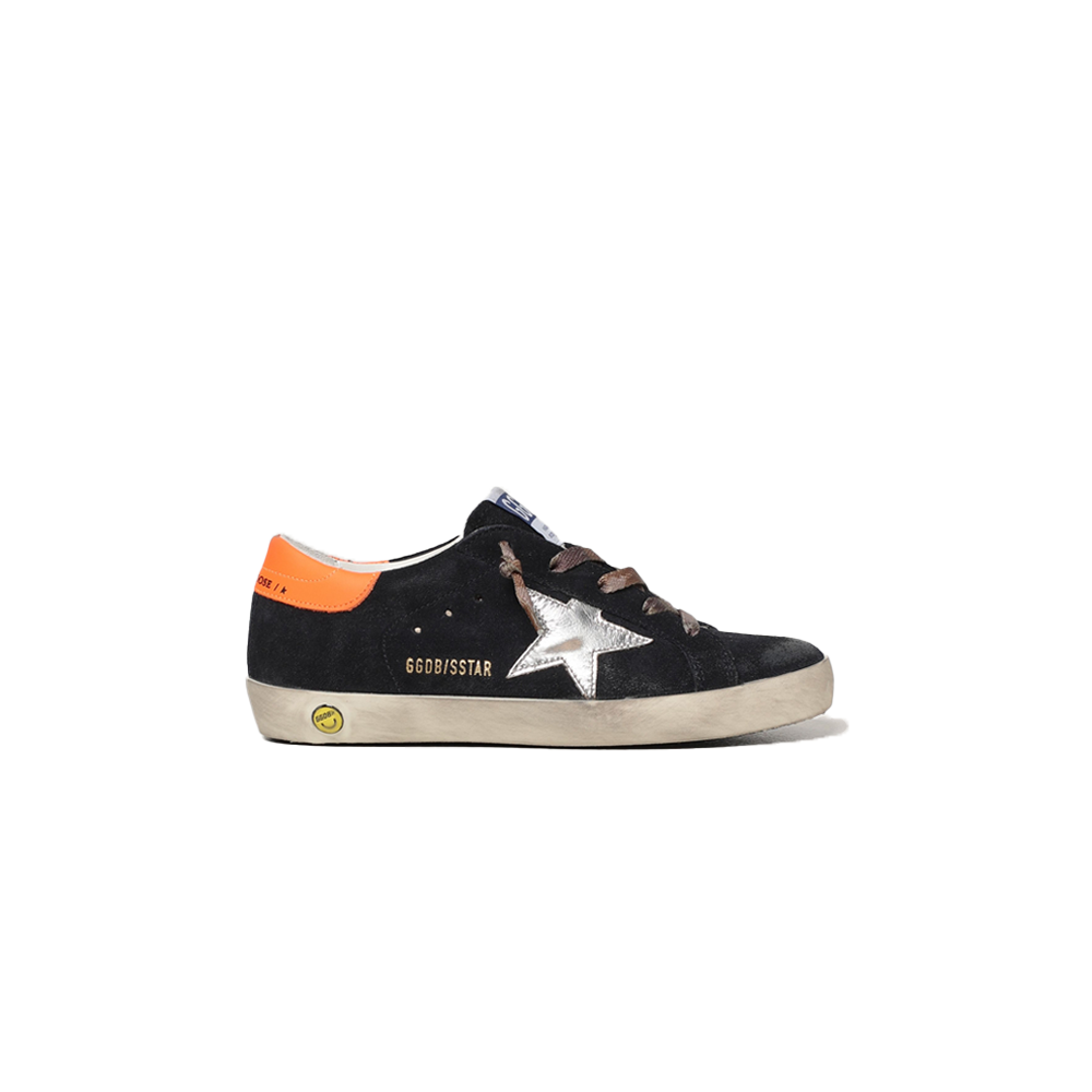 Golden Goose Super-Star Suede Upper Laminated Star Black Kids GYF00101.F002016.5
