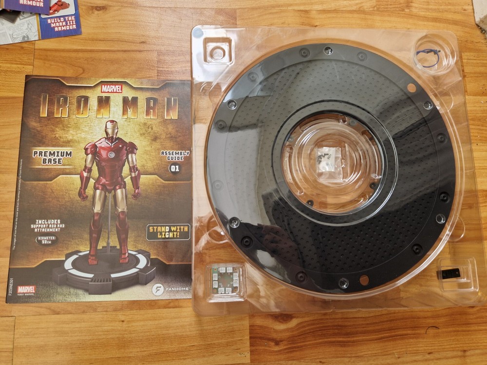Build the Marvel Iron Man MK3 Premium Base Part 1 – 1/3 Scale Model Kit by DeAgostini Fanhome