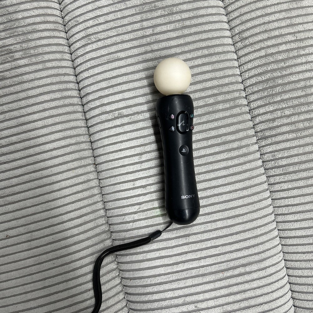 Sony PlayStation Move Motion Controller - Black (CECH-ZCM1E) PS3 / PS4 - Tested