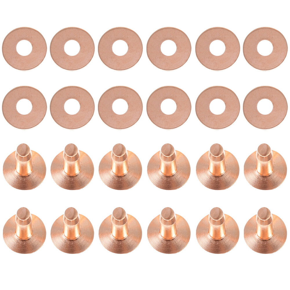 20 Sets Studs Buckle Supplies Luggage Rivets Tubular Office