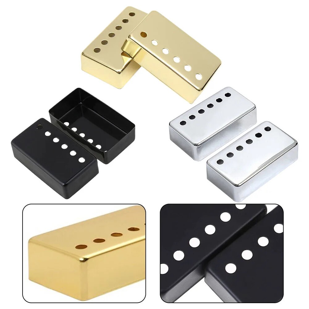 2pcs LP Guitar Accessories Double Coil Pickup Cover Pickup Cover 50/52mm