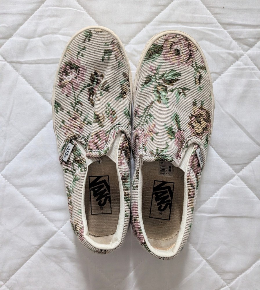 Vans Classic Slip On Tapestry Floral Women's 7 Or Men's 5.5