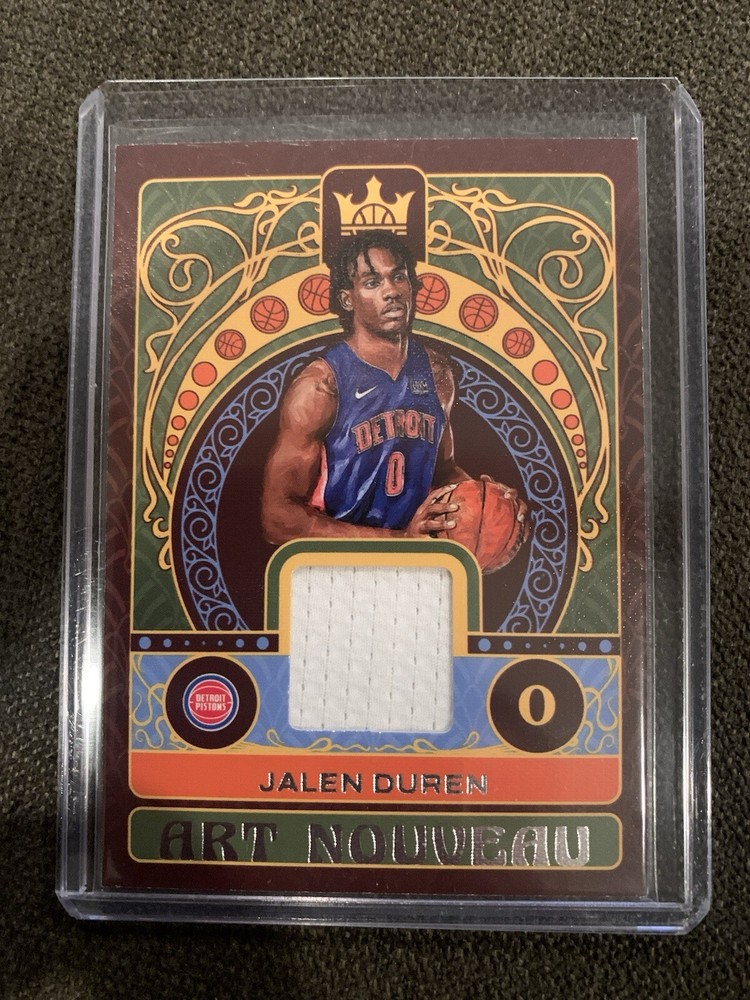 2022-23 Panini Court Kings - Art Nouveau #AN-JDD Jalen Duren (MEM, RC)