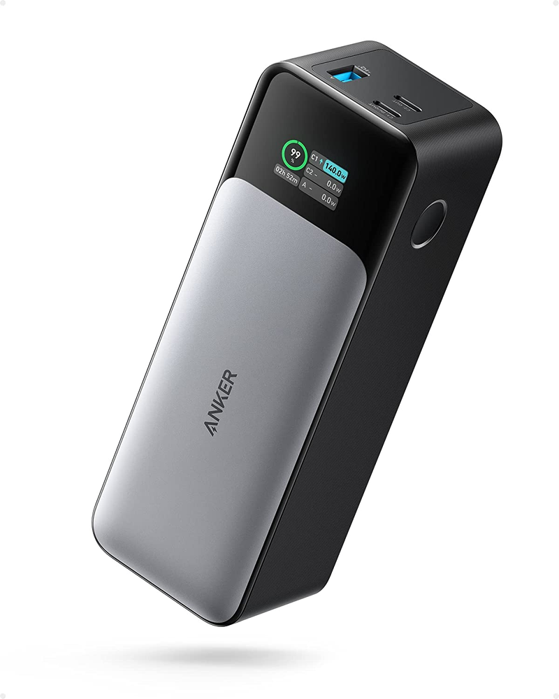 24000mAh 140W Fast Charging Power Bank with LCD & 3 Ports for iPhone MacBook Samsung