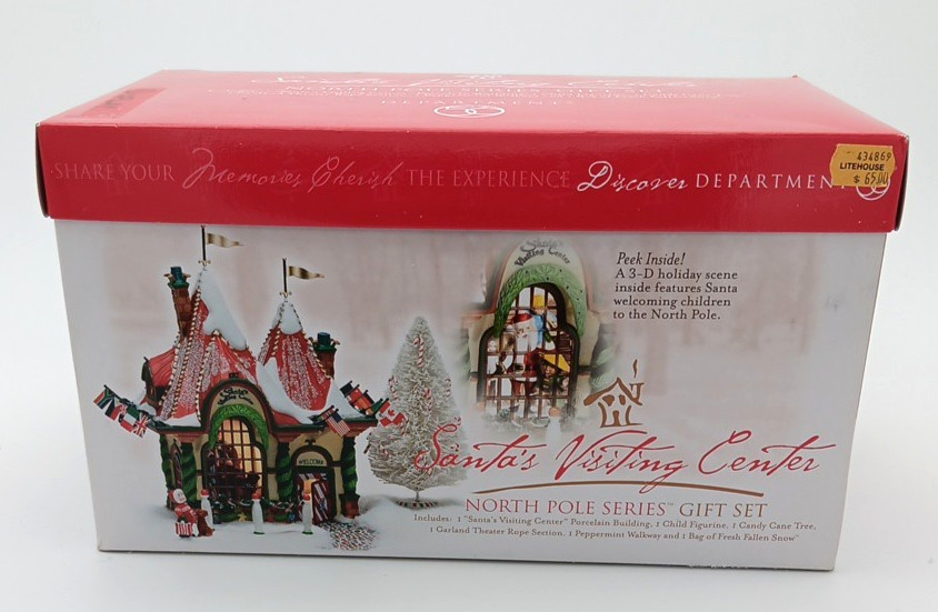 Department 56 Santa's Visiting Center North Pole Serie #56407