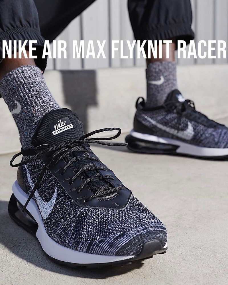 Nike Men's Air Max Flyknit Racer SIZE 13 DJ6106-001 Flash Sale!-image