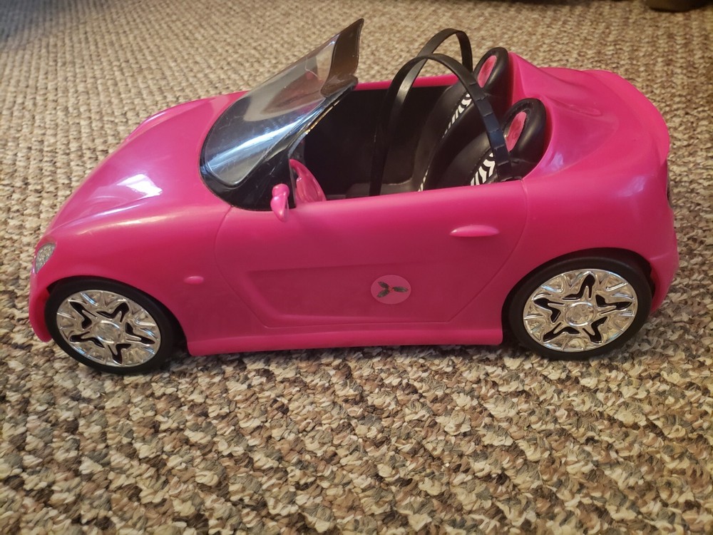 Mattel Barbie Convertible Push Car - Pink/Black (DVX59)