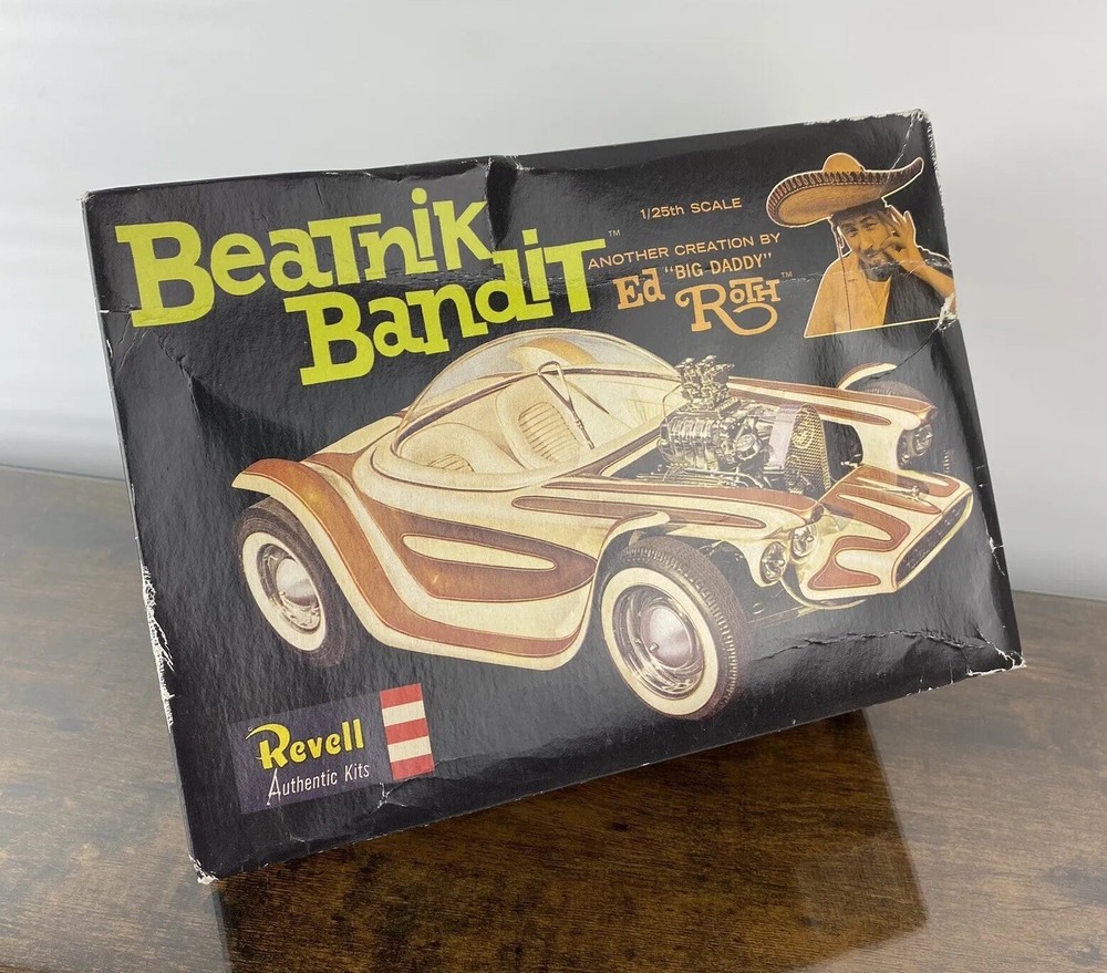 Vintage Revell 1/25 Big Daddy Roth Beatnik Bandit Show Car Model Kit A141