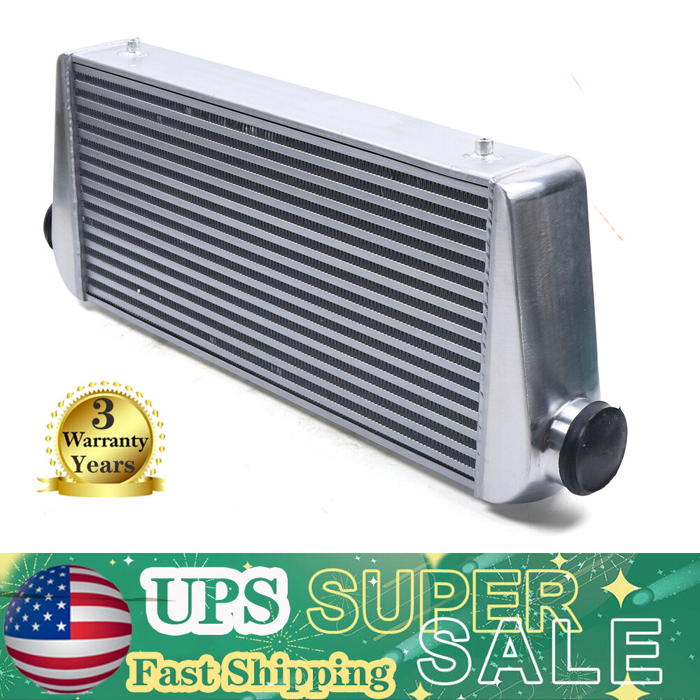 Universal 31x12x4 Front Mount Intercooler with 3 Inlet/Outlet