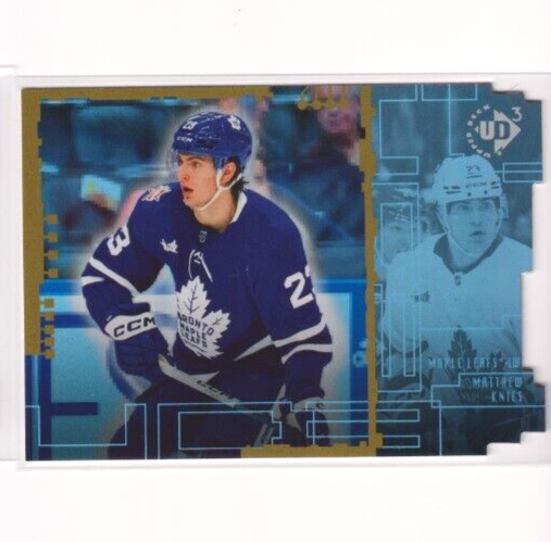 2023-24 Upper Deck Extended UD3 Die Cut 27 Matthew Knies Toronto Maple Leafs