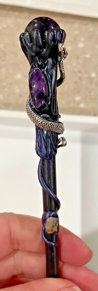 Amethyst crystal wand
