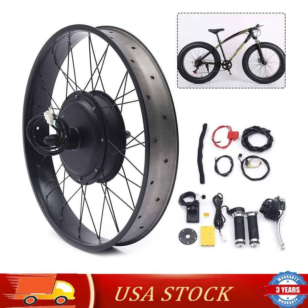48V 1500W Fat Tire E-Bike Conversion Kit for 26