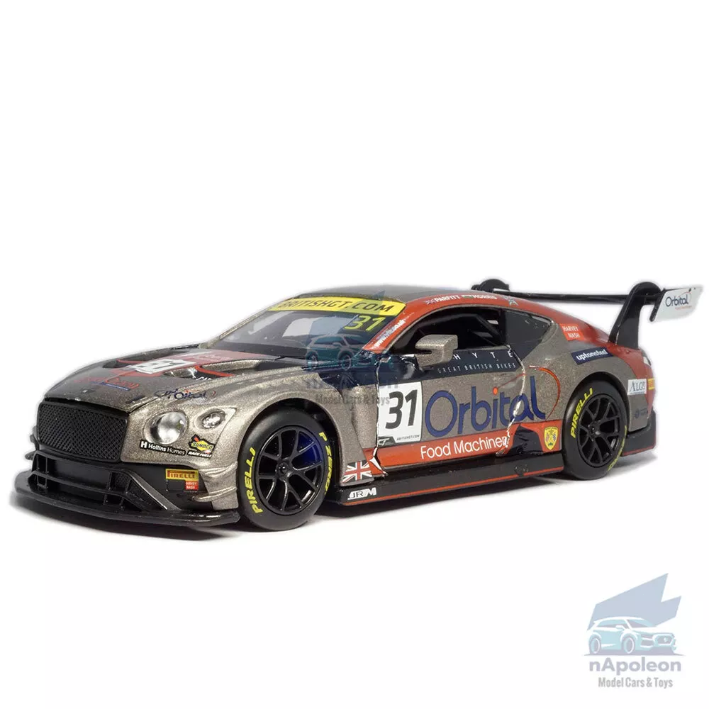 1:32 Bentley Continental GT3 #31 Race Car Model Diecast Vehicle Collection Gift