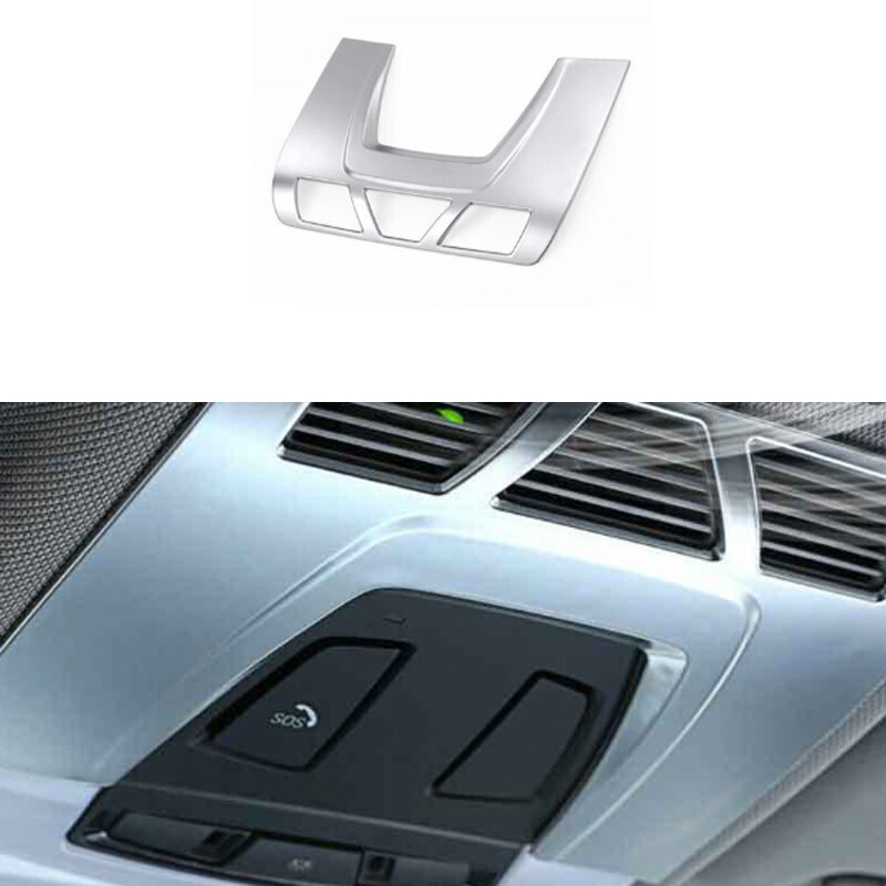 Fit For BMW X1 F48 2016-2020 2021 1PCS ABS Silver Cover Trim Front Reading Light