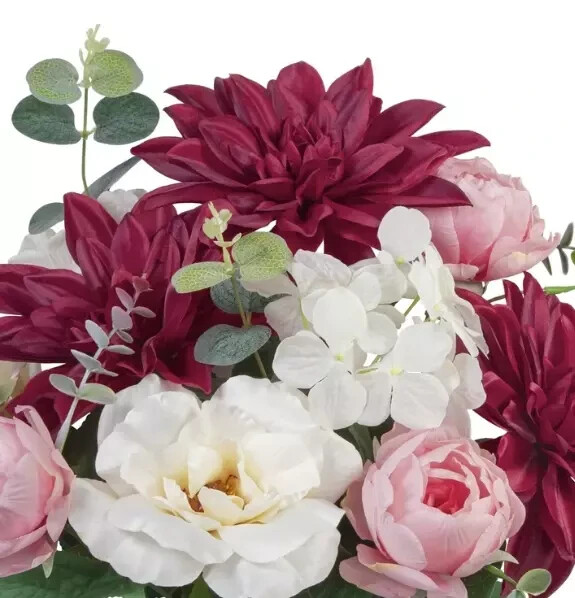 Fresh 10-Inch Silk Garden Rose for Romantic Settings