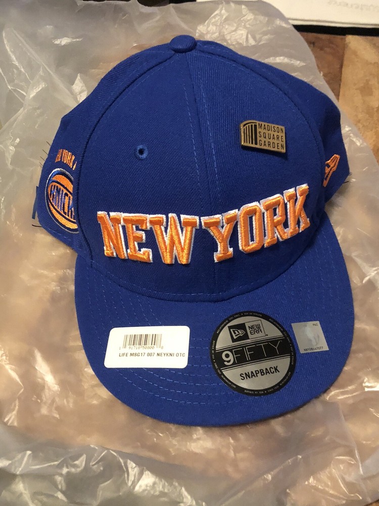 NY KNICKS HAT NEW ERA 9FIFTY CAP W PIN SNAPBACK DRAFT SERIES MSG NBA BASKETBALL