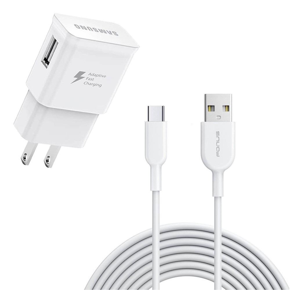 Fast 10ft USB-C Charger Cable for Samsung Galaxy S25/Ultra/Plus