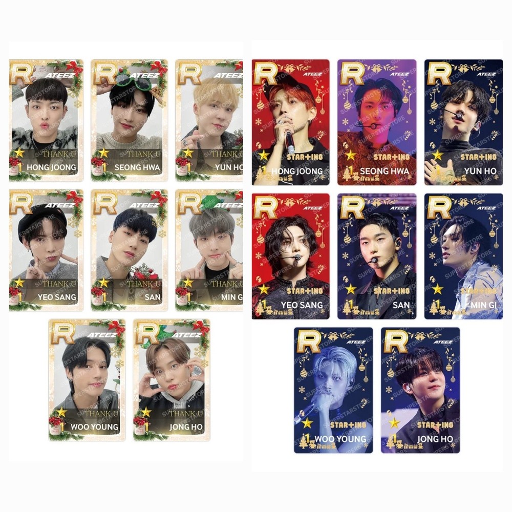 [PreSale] Ateez SuperStar ATEEZ STAR+ING WINTER BEST 1 Christmas Photocard-image
