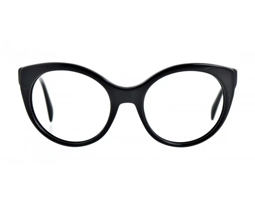 PRADA SPR23O 1AB-3M1 56mm Black Eyeglass Sunglasses Frame Made in Italy