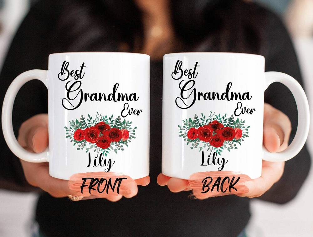 Best Grandma Ever Mug Grandma Mug Personalized For Nanas’ Christmas Gift Grand