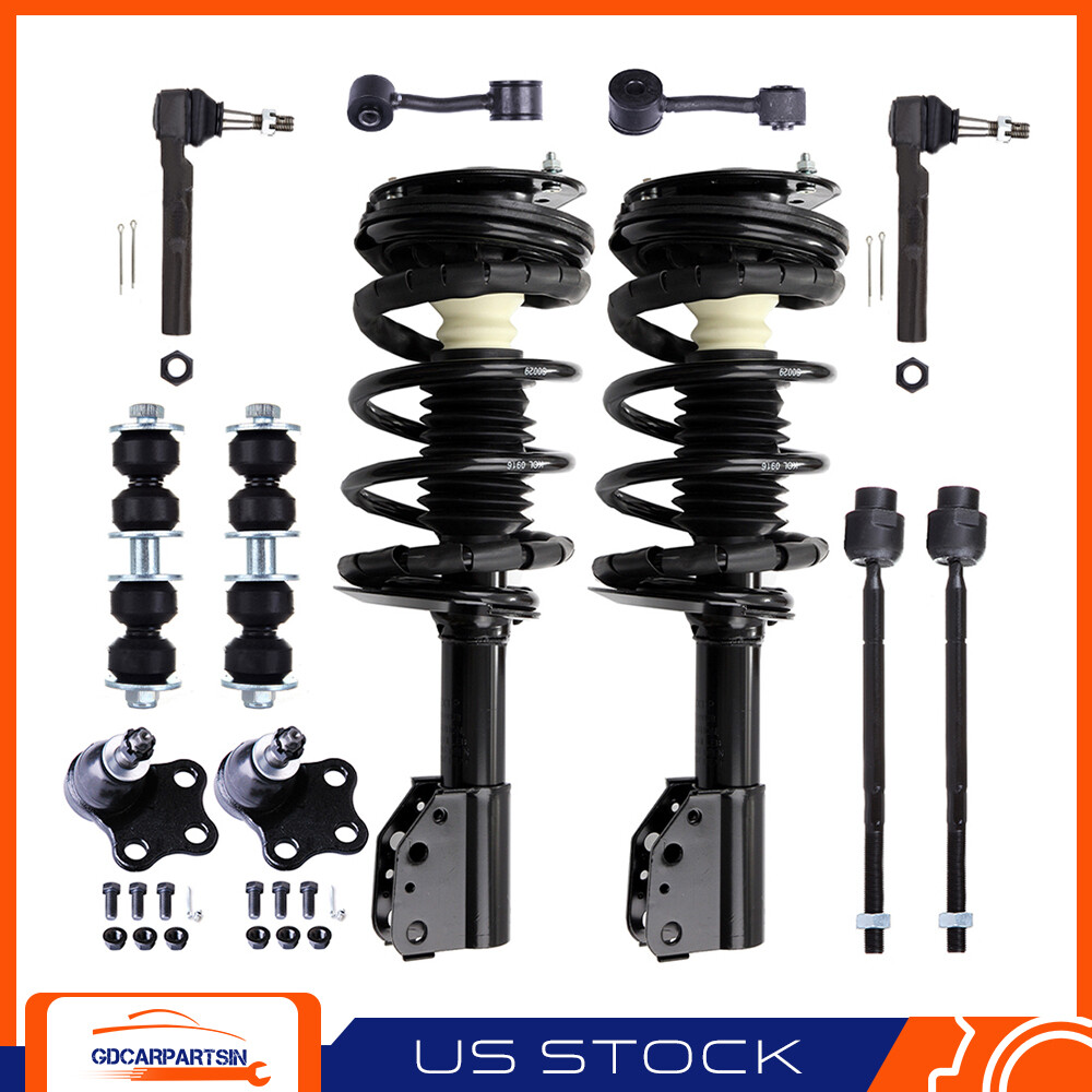 OLD 99-04 Alero 97-99 Cutlass Front Suspension Kit - Shocks Struts Tie Rods Sway Bars